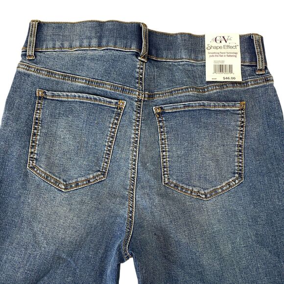 Gloria Vanderbilt Jeans Womens 6 Blue Denim Shape Effect Stretch High Rise Capri - Picture 12 of 13